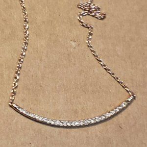 Rose Gold Diamond Chip Bar Necklace Choker Stella & Dot